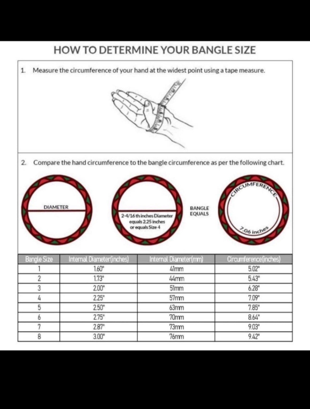 Small Pack of 4 Bangles